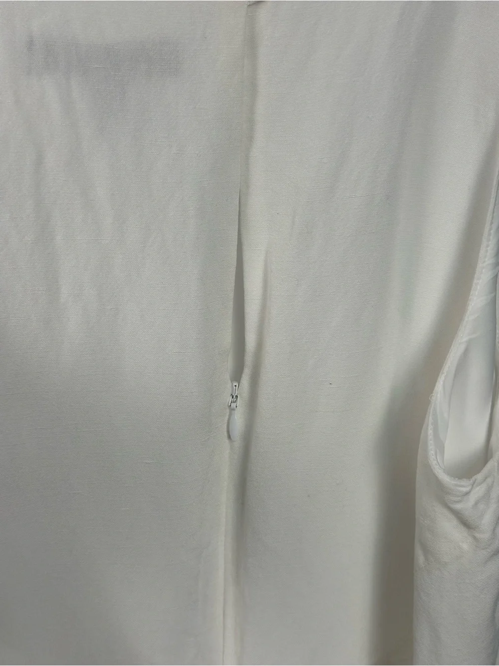 Banana Republic White Sleeveless Tie-Waist Cropped Linen Jumpsuit